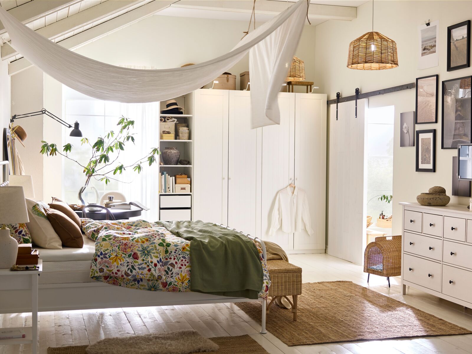 GRIMSBU bed frame white - IKEA
