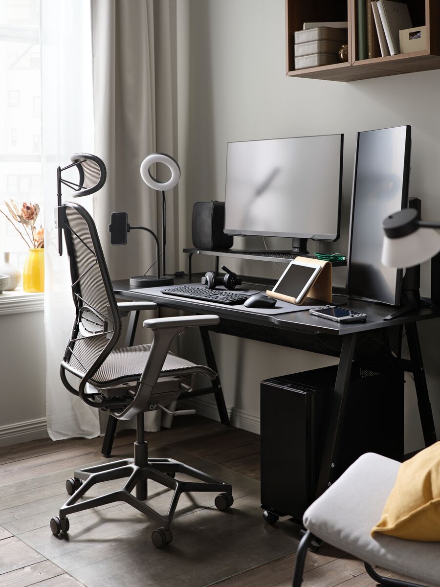 UTESPELARE gaming desk black - IKEA