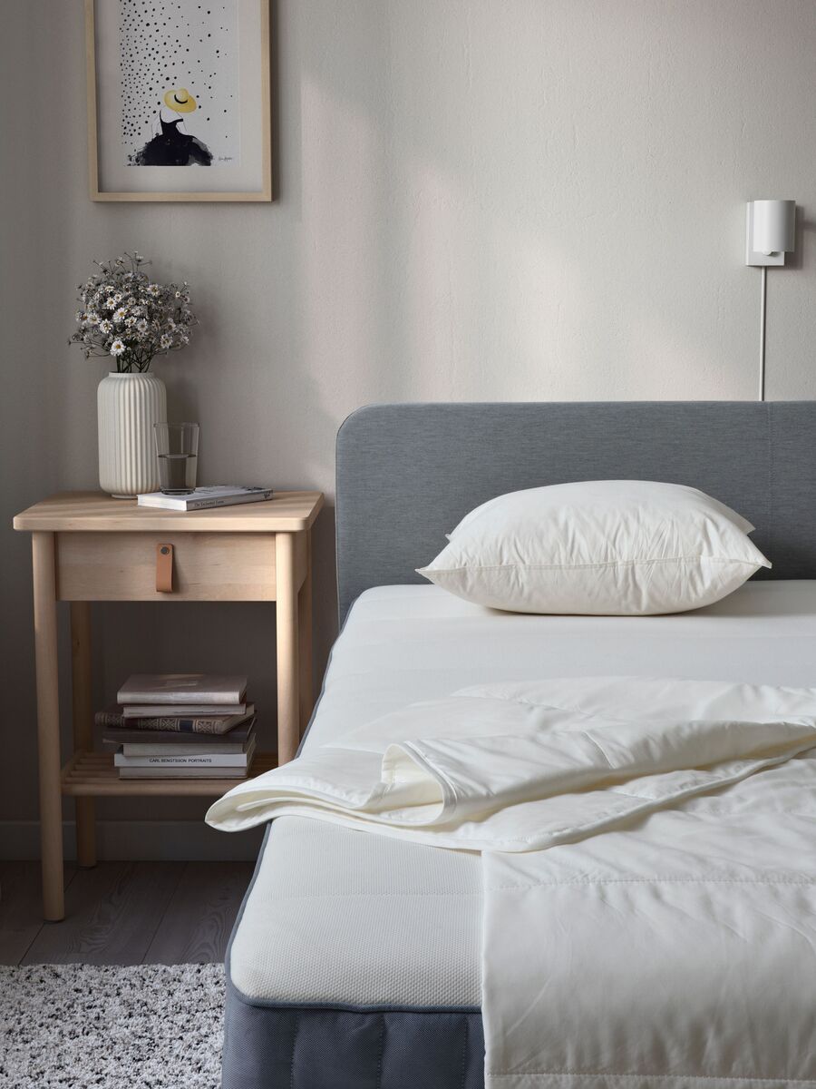 BJÖRKSNÄS bedside table birch - IKEA