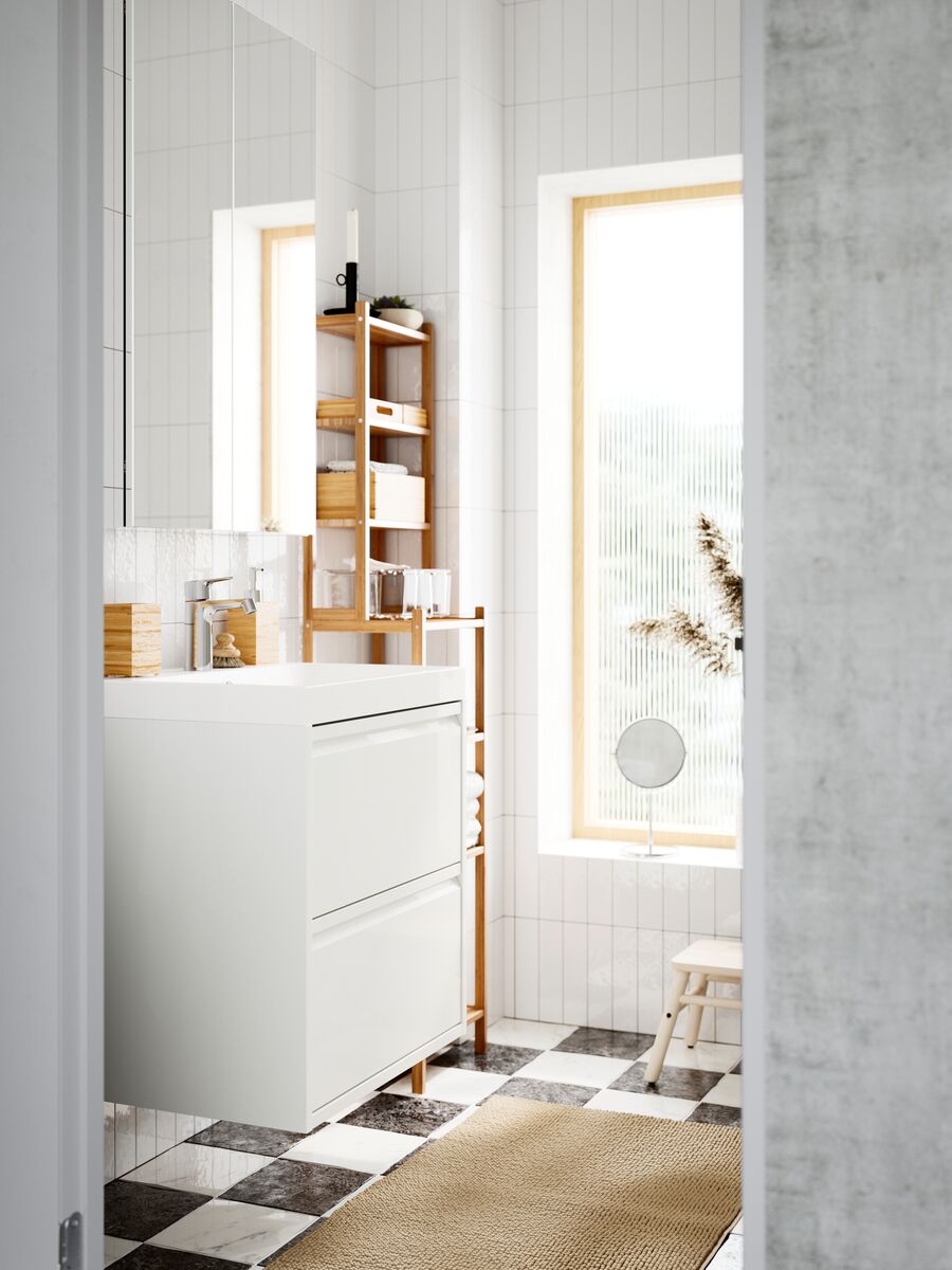 DRAGAN soap dispenser bamboo - IKEA